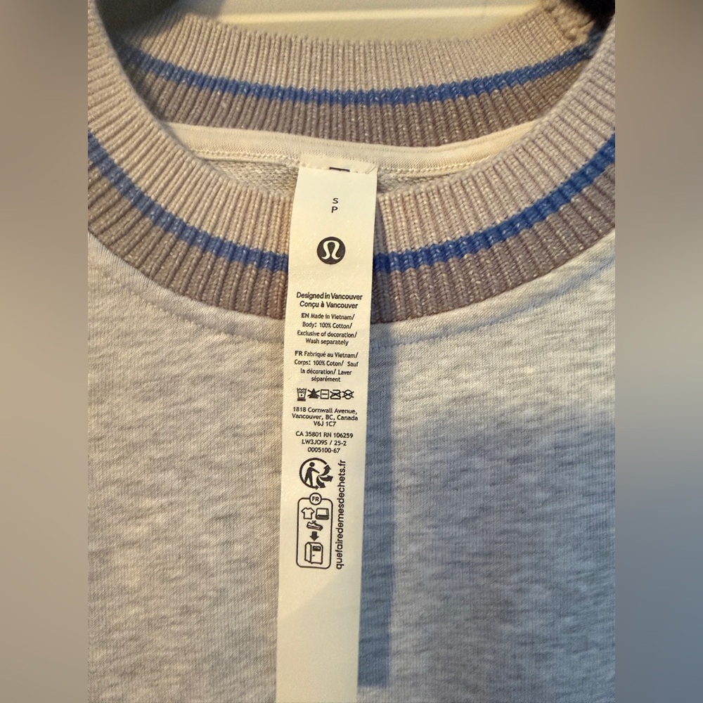 Lululemon Perfectly Oversized Ringer Crew - Picture 2 of 5